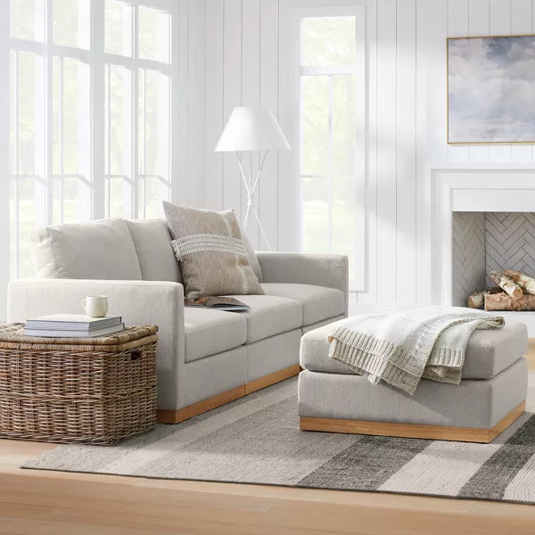 7'x10' Wellsville Handloom Flatweave Stripe Rug Gray