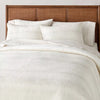 3pc Heather Stripe Comforter Bedding Set Twilight Taupe - Full/Queen