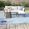 Outdoor Patio Wicker Table Only, Beige