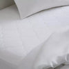 All Natural Cotton Percale Quilted Mattress Pad White - King