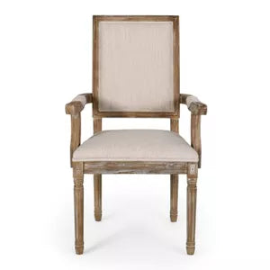 Set of 2 Maria Dining Chairs, Beige/Natural