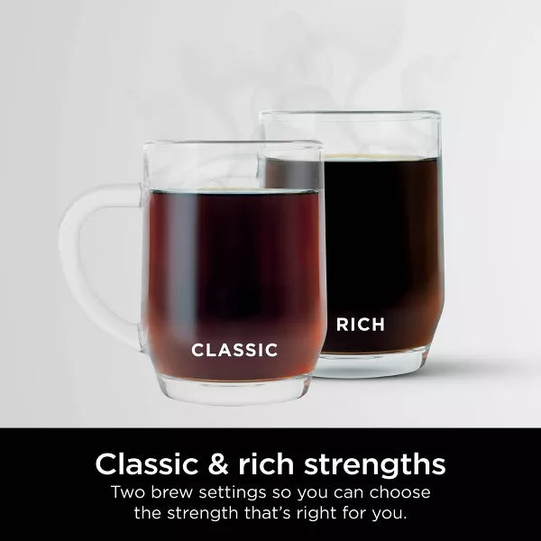 12 Cup Programmable Brewer - Stainless Steel Drip Coffee Maker, Glass Carafe, Permanent Filter