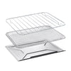 Digital 4-Slice Toaster Oven Air Fryer with 11 Cooking Functions Stainless Steel Gray: Dishwasher-Safe Parts