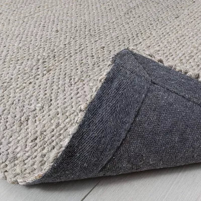 Bleached Jute Fringe Rug - 2'4"x7'