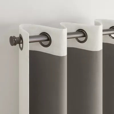 2pk Agata Snow Curtain Panels White