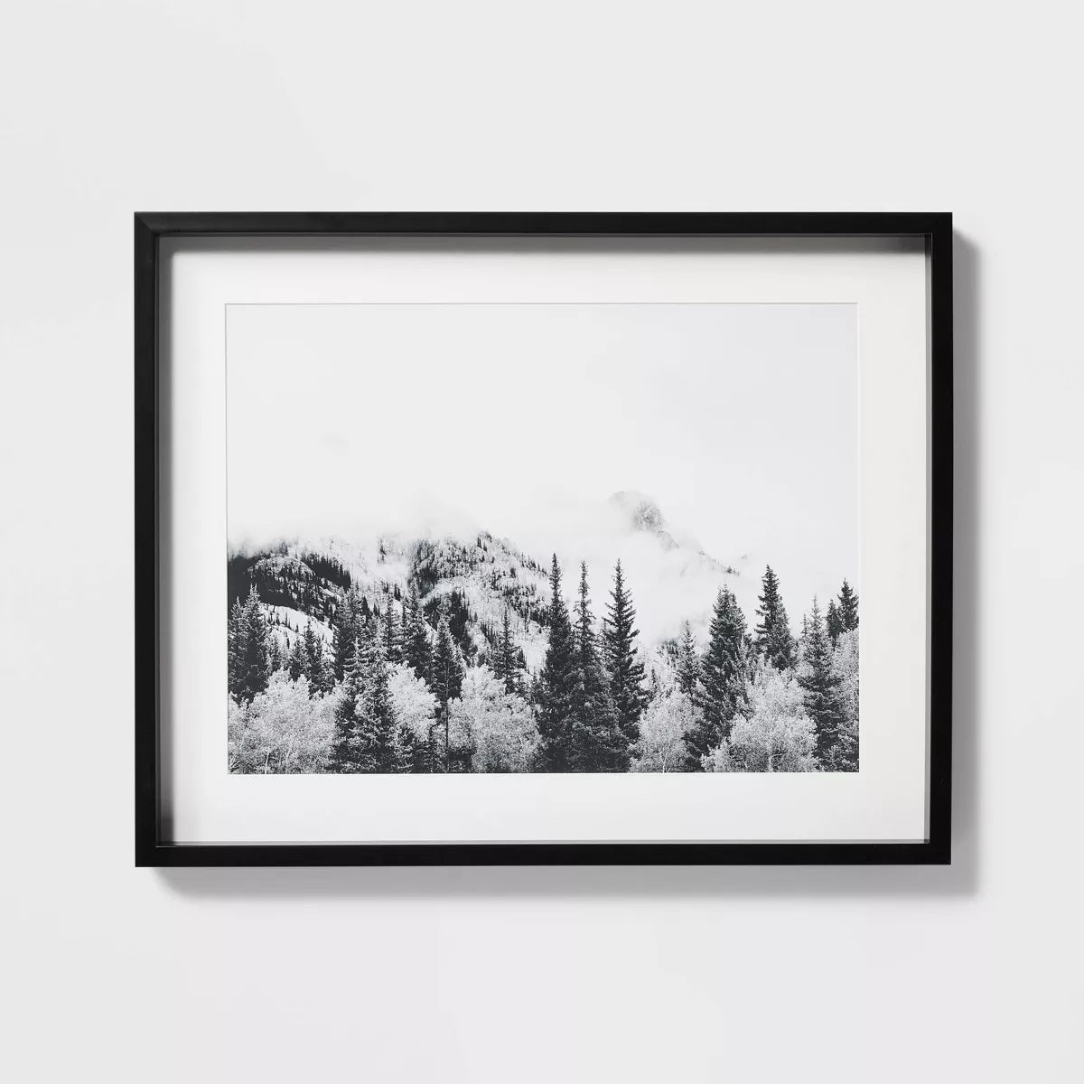 Foggy Mountains Framed Wall Art
