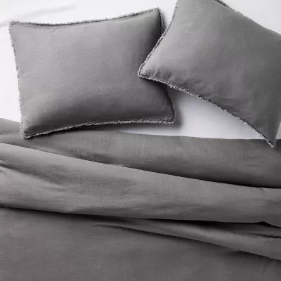 Heavyweight Linen Blend Comforter & Sham Set - King/California King