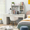 Desk Bookshelf Desktop Storage Organizer Display Shelf Rack Dorm Office White
