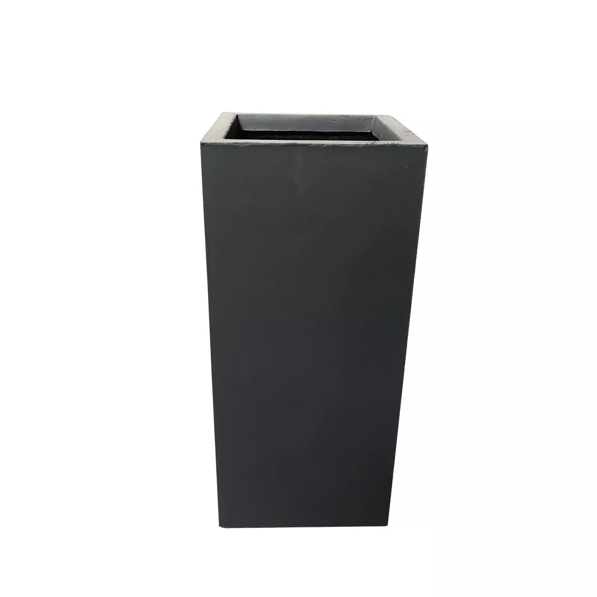 Rectangular Kante Lightweight Modern Tall Outdoor Planter Charcoal