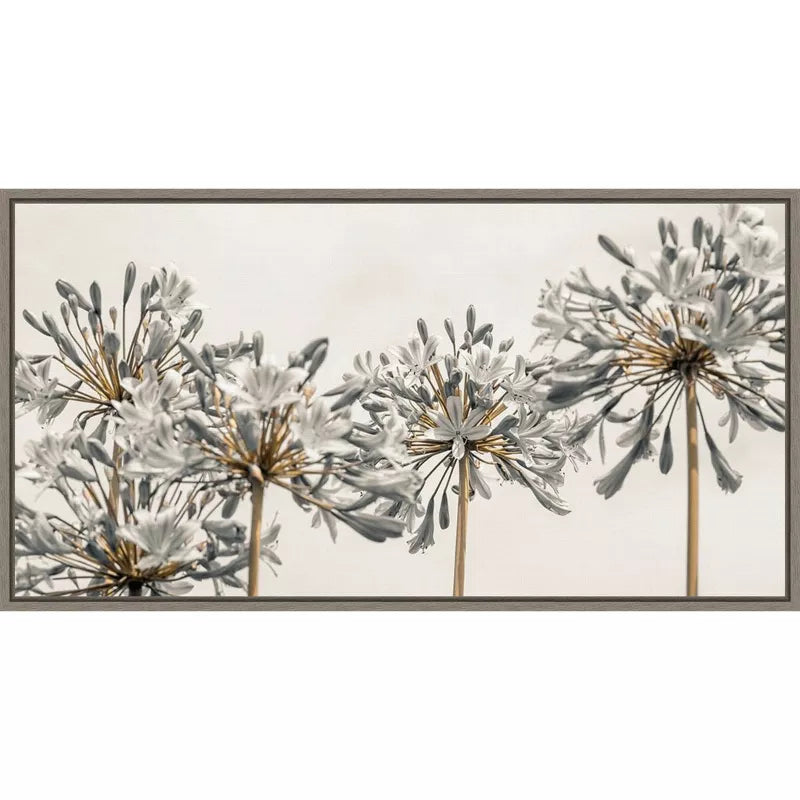 26" x 14" African Lily Flowers II by Assaf Frank Framed Wall Canvas - Amanti Art SHOWROOM ITEM