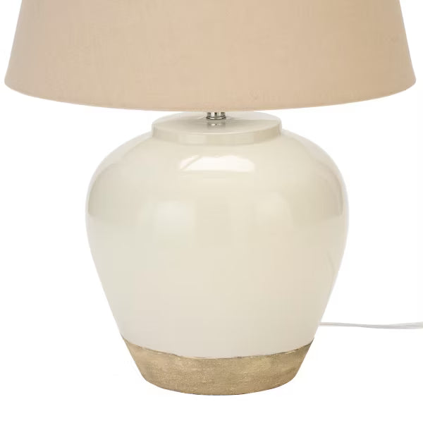 Rustic Ceramic Pot Table Lamp