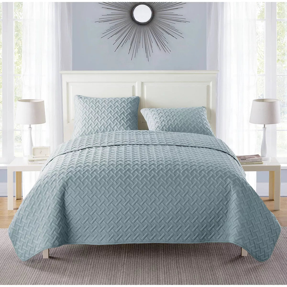 Nina Embossed Quilt Set King