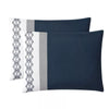 Ellison Embroidered Colorblock Comforter Bedding Set Dark Teal King