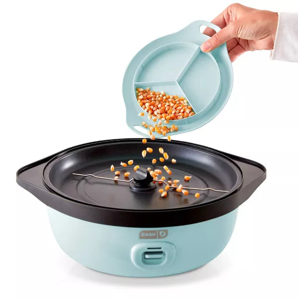 SmartStore Stirring Popcorn Maker - Aqua: Electric Popcorn Popper, Hand Wash