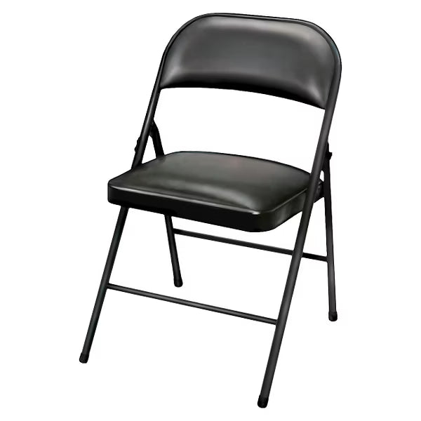 Vinyl Padded Chair Black