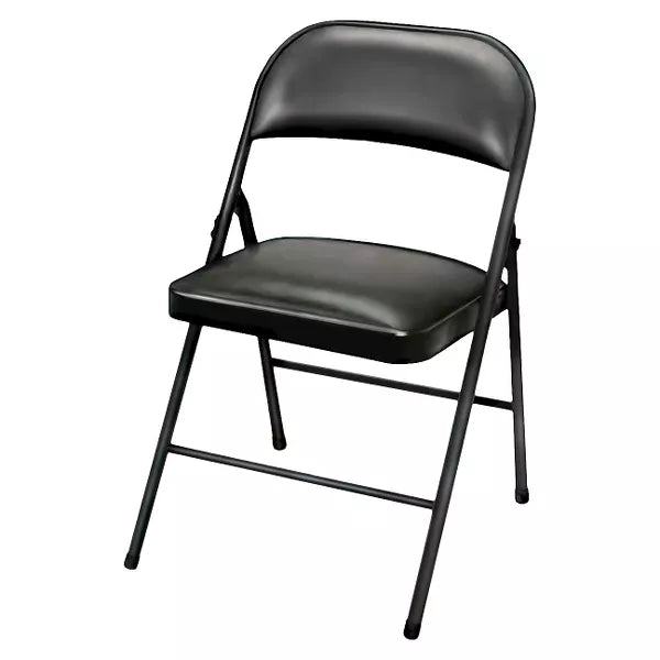 Vinyl Padded Chair Black