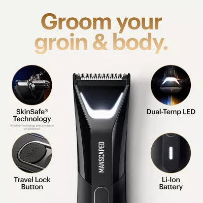 The Lawn Mower Ultra Essentials Kit, SkinSafe Electric Groin and Body Hair Trimmer