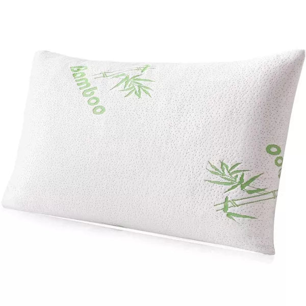 King Size Soft Plush Bamboo Memory Foam Support Pillow