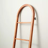Arched Wood Throw Blanket Ladder Brown
