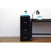 Industries Space Solutions File Cabinet 3 Drawer - Black: Vertical Steel Storage, GreenGuard Certified