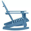 Patio Adirondack Rocking Chair, Solid Fir Wood, Blue