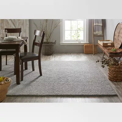 Solid Tufted Micropoly Shag Area Rug - 6'6"x10'