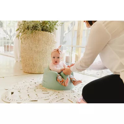 Baby Infant Soft Foam Comfortable Floor Booster Seat Supportive Chair with 3 Point Adjustable Safety Buckle Strap Harness