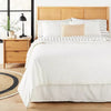 3pc Linen Blend Comforter Set -  Full/Queen