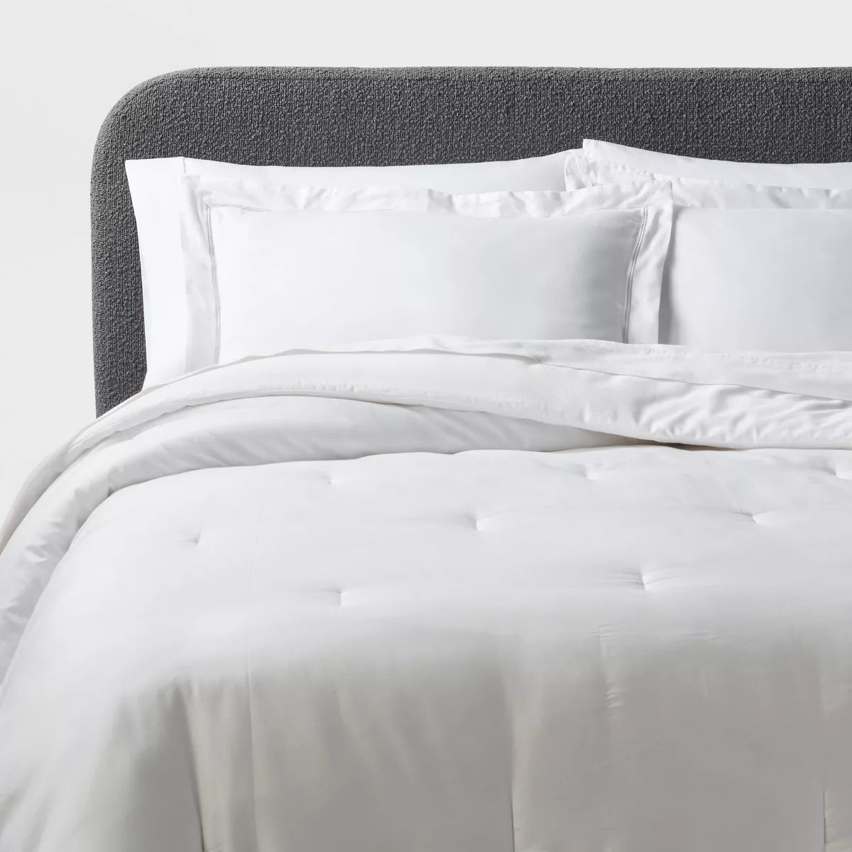 3pc Luxe Embroidered Border Comforter and Sham Set - King