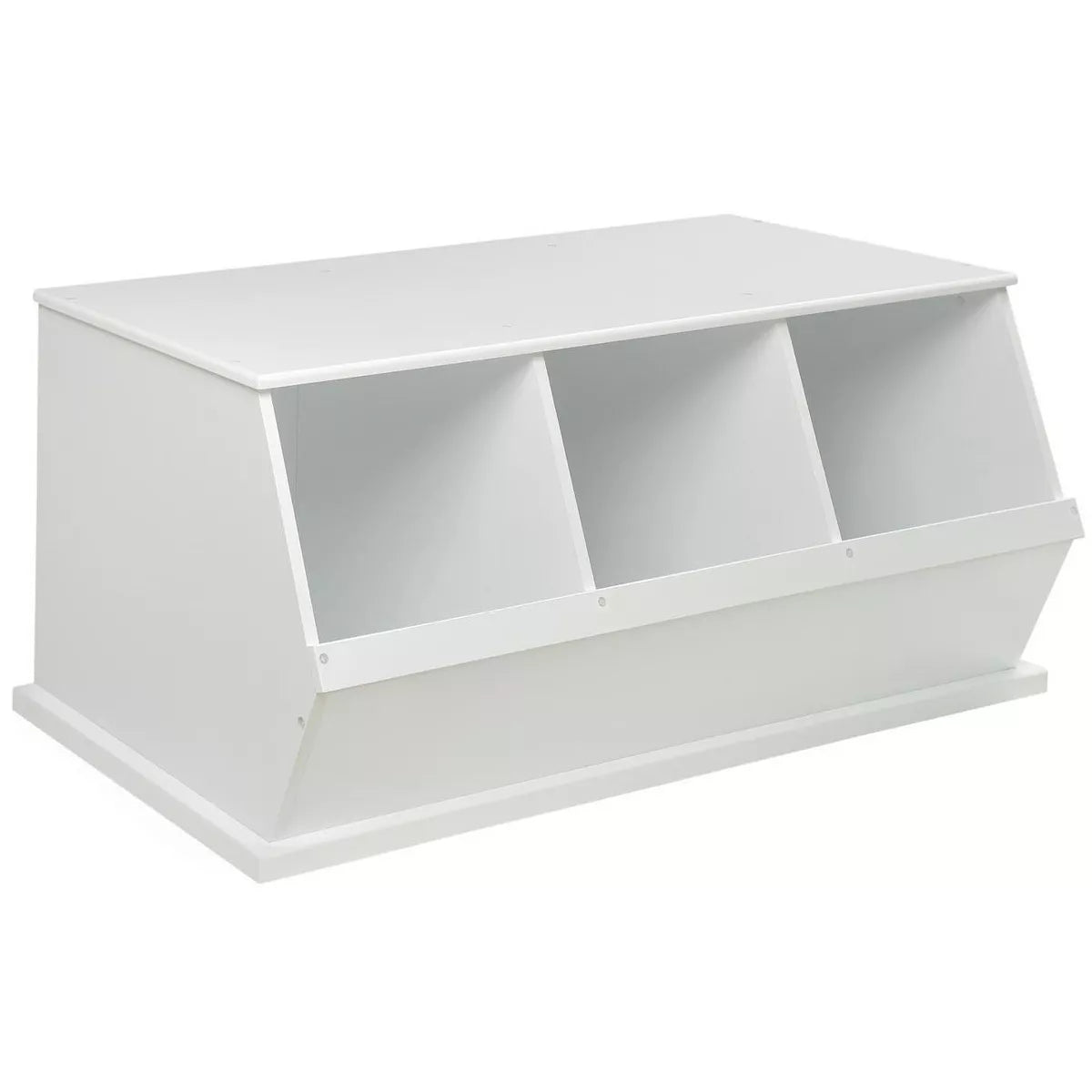 Three Bin Stackable Storage Cubby