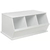 Three Bin Stackable Storage Cubby