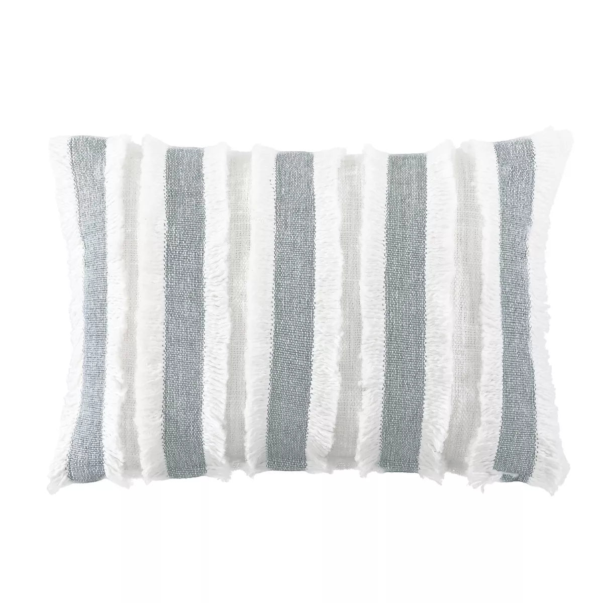 14"x20" Mona Lumbar Throw Pillow - Gray SHOWROOM ITEM