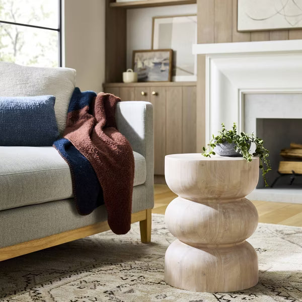 Accent Table White Wash