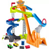 Little People Hot Wheels Spiral Stunt Speedway Toddler Race Track Playset 2 Toy Cars