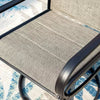 Single Steel Swivel Patio Padded Arm Chair