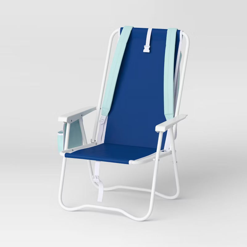 Outdoor Portable Backpack Beach Chair Set of 2
