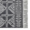 Outdoor Rug Tasseled Charcoal 6'x9'