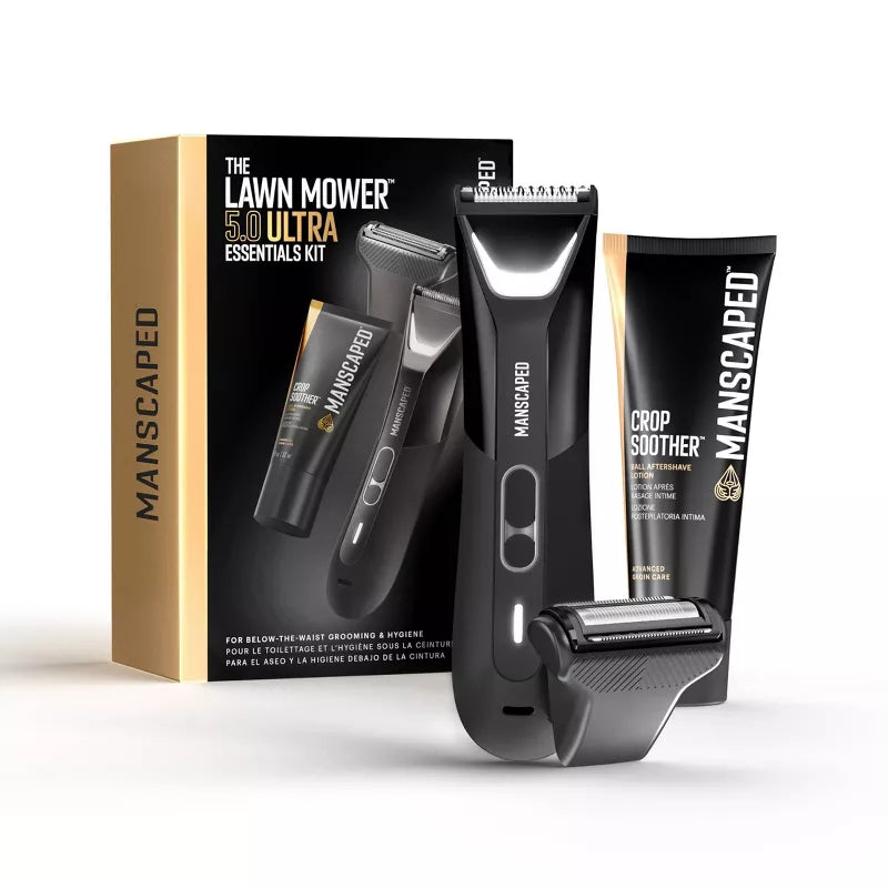 The Lawn Mower Ultra Essentials Kit, SkinSafe Electric Groin and Body Hair Trimmer