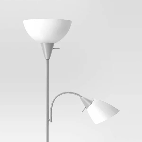 Torchiere with Task Light Floor Lamp