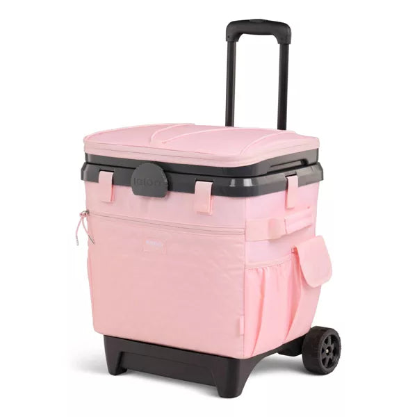 MaxCold Duo Cool Fusion 36 Rolling Cooler - Rose Quartz