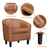Faux Leather Accent Chair Armchair Club Chair For Living Room