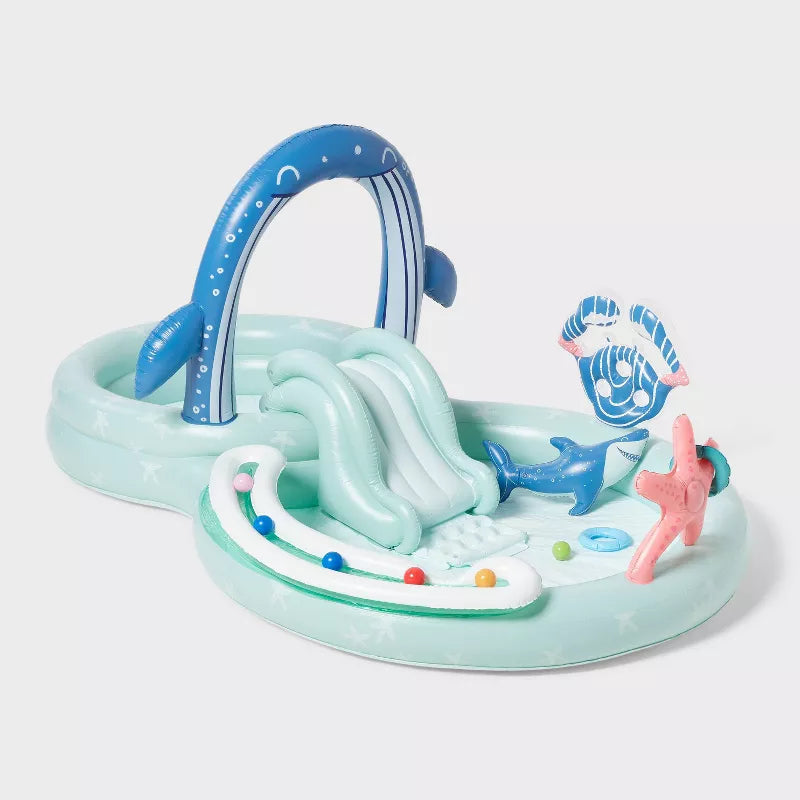 Play Center Update Novelty Kiddie Pool Whale - PVC Inflatable