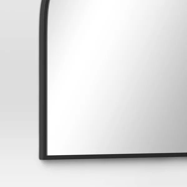 Black Over the Mantel Mirror