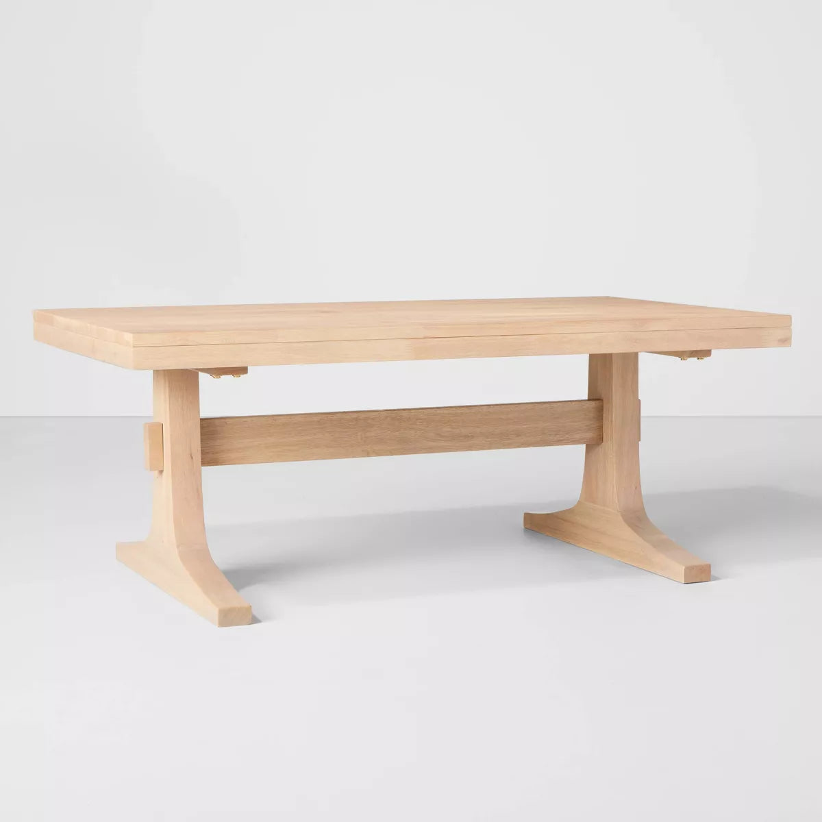 Pedestal Wood Coffee Table - Natural