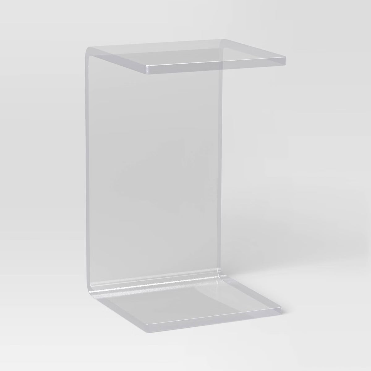 Acrylic C Shaped Side Table Clear SHOWROOM ITEM