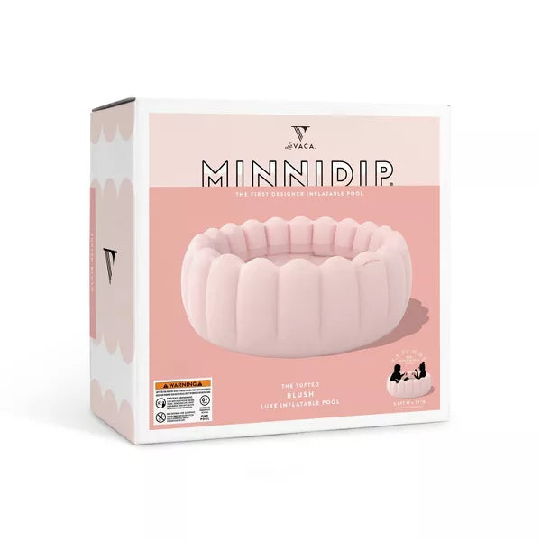 Tufted Pool Novelty Kiddie Pool - Blush: PVC Inflatable