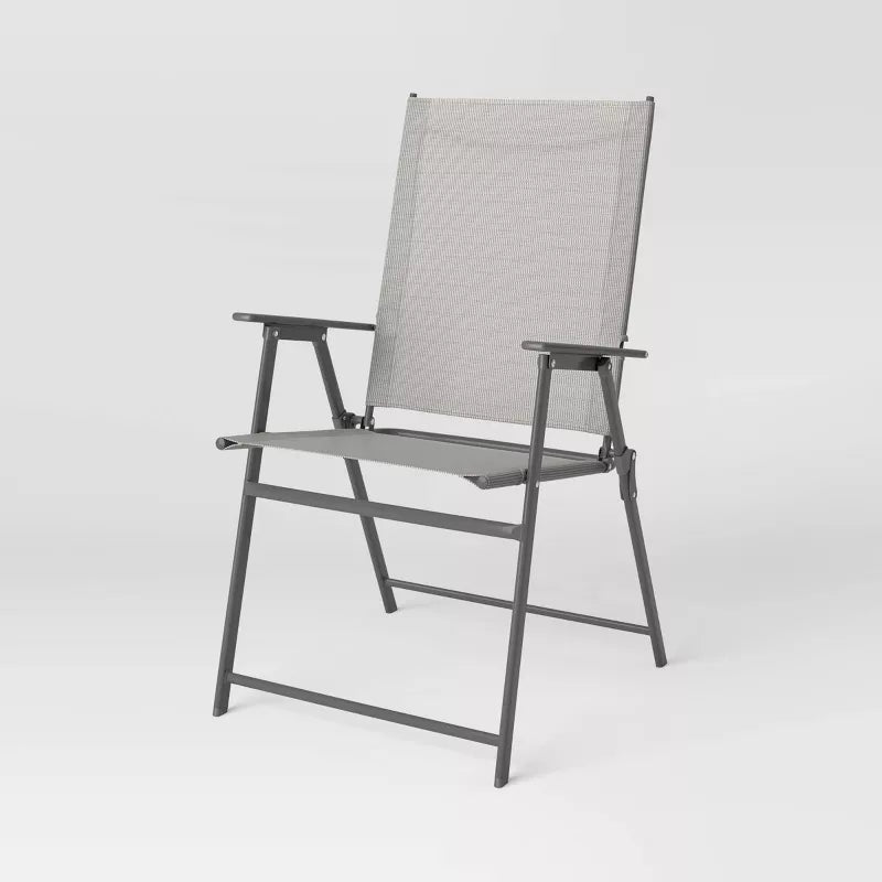 1-Piece Sling Patio Dining Folding Chair