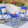Linear Geo Outdoor Area Rug Blue 3'11