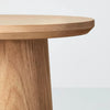 Wooden Round Pedestal Accent Side Table