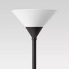 Torchiere Floor Lamp with Glass Shade